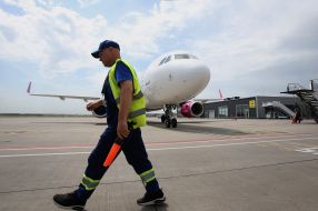 Plane at Kiev airport