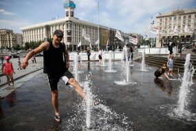 Cascade fountain in Kiev