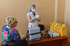 Population Vaccination Center in Zaporizhia,