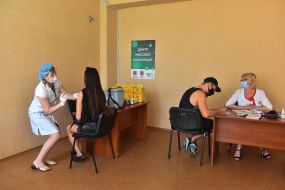 Population Vaccination Center in Zaporizhia,