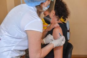 Population Vaccination Center in Zaporizhia,