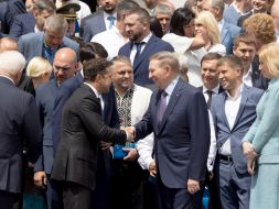 Vladimir Zelensky and Leonid Kuchma