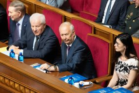 Леонид Кучма, Александр Мороз, Владимир Рыбак