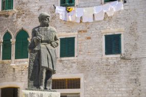 Sculpture near the Cathedral of St. James