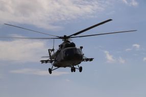 A helicopter