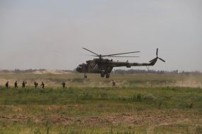 A helicopter