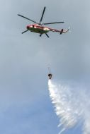 DSNS Helicopter extinguish a conditional fire