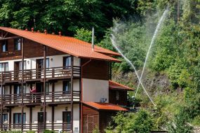 DSNS workers extinguish a conditional fire