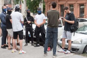 A picket by a court in Zaporizhia over the case of the dispersal of the local Maidan in 2014