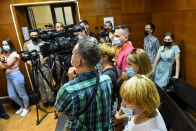Session of the Zhovtnevy District Court in the case of Volodymyr Serba