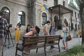 A picket by a court in Zaporizhia over the case of the dispersal of the local Maidan in 2014