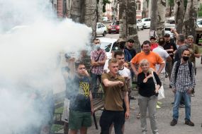 A picket by a court in Zaporizhia over the case of the dispersal of the local Maidan in 2014