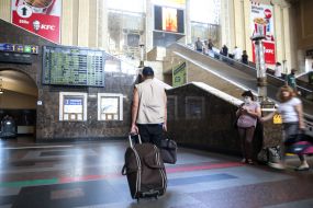 Central railway station in Kiev