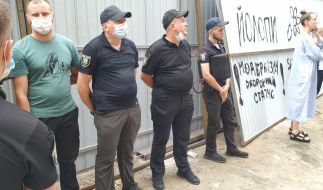 Law enforcement officers and activists