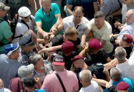 Rally of veterans of the Ministry of Internal Affairs near the Verkhovna Rada