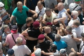 Rally of veterans of the Ministry of Internal Affairs near the Verkhovna Rada