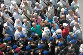 Rally of veterans of the Ministry of Internal Affairs near the Verkhovna Rada