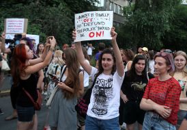 Action "We expel Avakov" near the Ministry of Internal Affairs