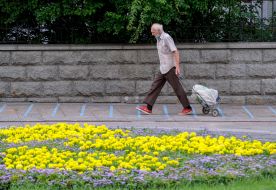 Man with a trolley