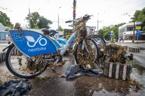 Consequences of a downpour in Odessa: flooded Arcadia