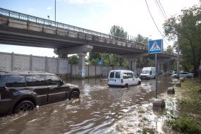 Consequences of a downpour in the Peresyp residential district (Odesa)