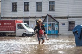 Consequences of a downpour in the Peresyp residential district (Odesa)