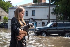 Consequences of a downpour in the Peresyp residential district (Odesa)