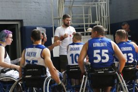 Open training of the national team of Ukraine in wheelchair basketball