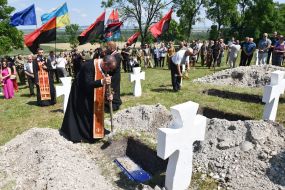 Reburial of the remains of soldiers of the SS Halychyna division