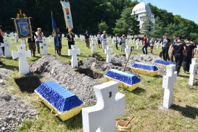 Reburial of the remains of soldiers of the SS Halychyna division