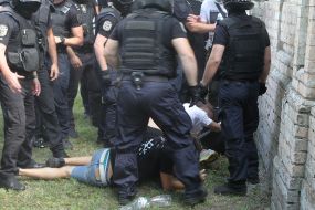 Clash between LGBT rave opponents and law enforcement