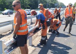 Road works in Kiev