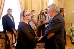 Farewell ceremony with Yevhen Marchuk