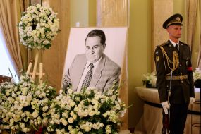 Farewell ceremony with Yevhen Marchuk