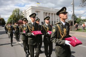 Farewell ceremony with Yevhen Marchuk