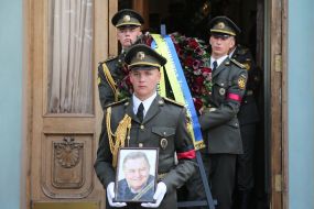 Farewell ceremony with Yevhen Marchuk