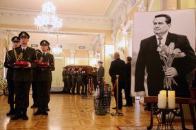 Farewell ceremony with Yevhen Marchuk