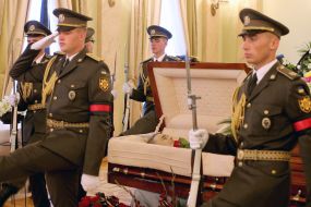 Farewell ceremony with Yevhen Marchuk