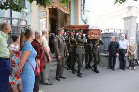 Farewell ceremony with Yevhen Marchuk