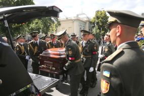 Farewell ceremony with Yevhen Marchuk