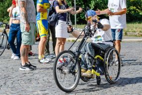 Sergey Saliy goes on a handbike