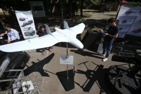 Ukrainian unmanned aerial vehicle reconnaissance and adjustment of artillery fire A1-SM "Fury"