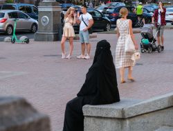 The girlsWoman in a niqab