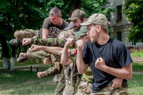 Fighters of the "Right Sector"
