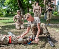 Fighters of the "Right Sector"