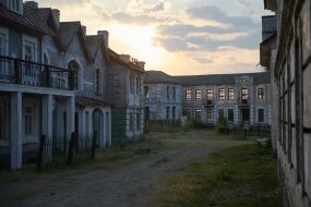 One of the locations of the film studio in Nizhilovichi village