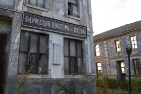 One of the locations of the film studio in Nizhilovichi village