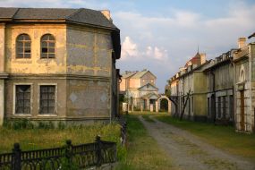One of the locations of the film studio in Nizhilovichi village