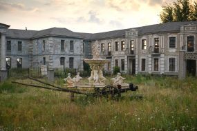 One of the locations of the film studio in Nizhilovichi village