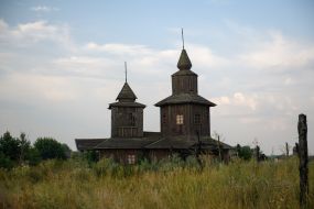 One of the locations of the film studio in Nizhilovichi village